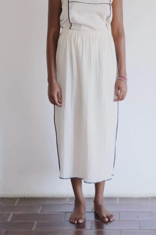 Baserange Folio Skirt - Off White