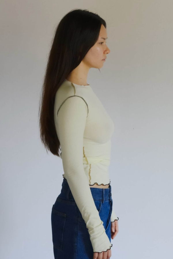 Baserange Vein Long Sleeve Tee - Iguacu Lime