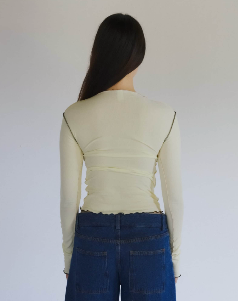 Baserange Vein Long Sleeve Tee - Iguacu Lime