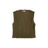 Ali Golden High Neck Pleated Tank Top - Thumbnail 1