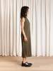 Ali Golden Pleated Tank Dress - Thumbnail 11