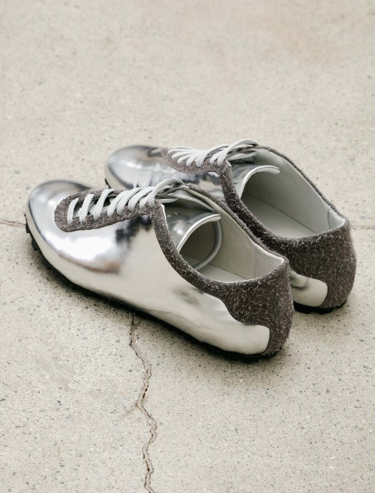 Sine & Cosine Johan Mirror Calf/Brushed Suede Sneakers - Image 3 of 7
