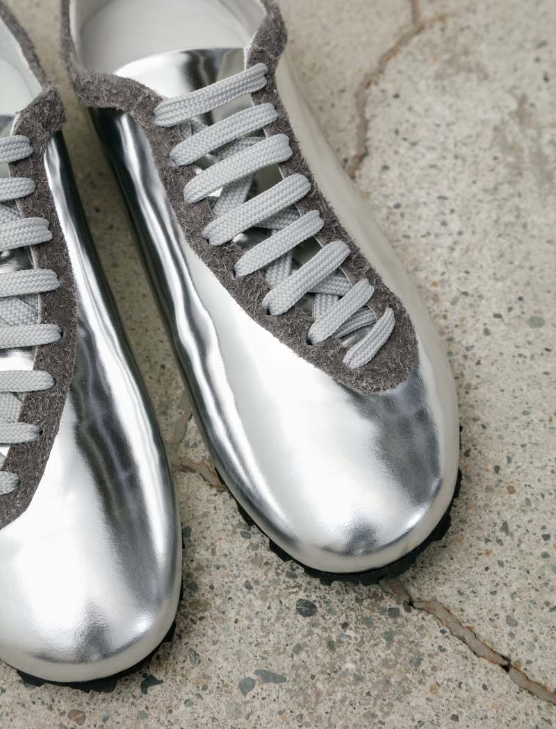 Sine & Cosine Johan Mirror Calf/Brushed Suede Sneakers