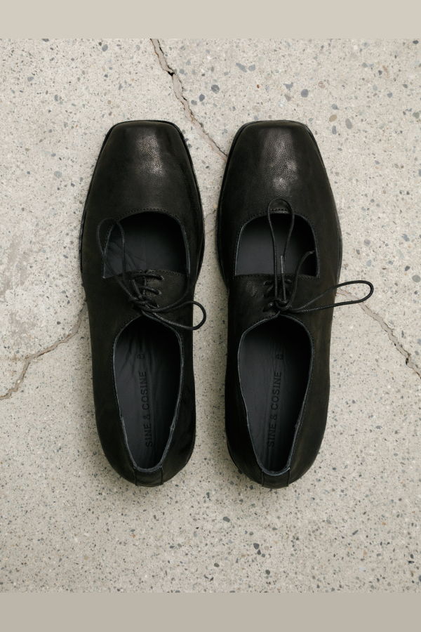 Sine & Cosine Theresia Derby Shoes - Oyster Black