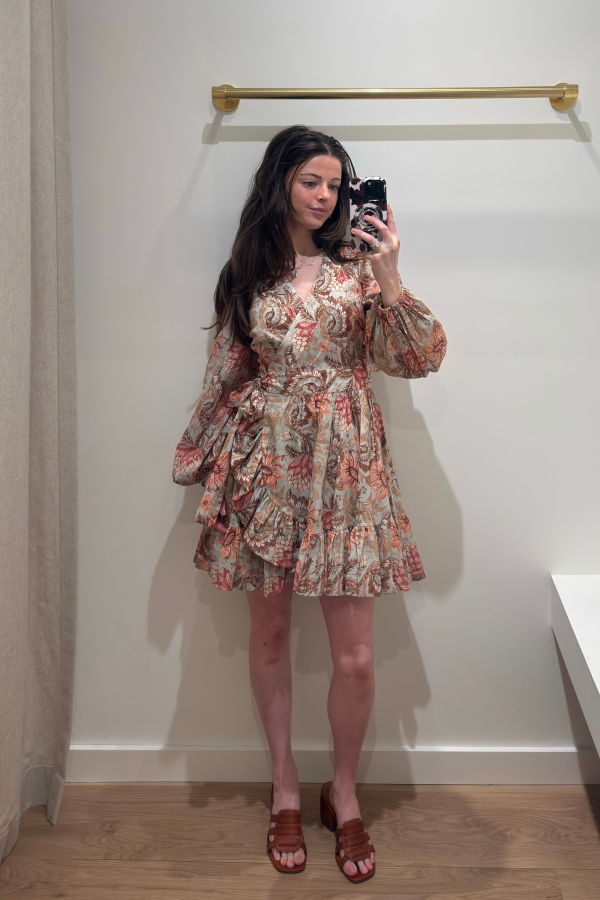 Zimmermann Daylight Mini Wrap Frill Dress