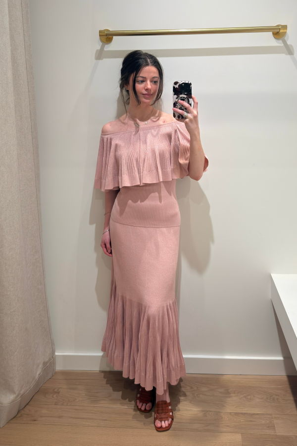 Zimmermann Luna Pleated Frill Skirt