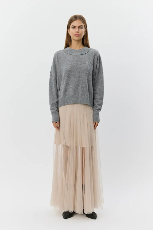 Sofie Schnoor Roasly Maxi Tulle Skirt - Sand