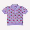 Gigi Knitwear Cherry Polo Top - Thumbnail 2