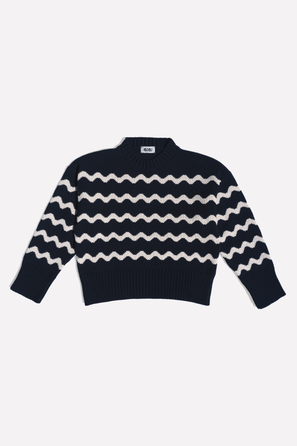 Gigi Knitwear Isla Wavy Stripe Sweater