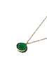 Seree Shell Green Jade Stone Pendant Necklace - Green - Thumbnail 1