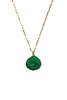 Seree Shell Green Jade Stone Pendant Necklace - Green - Thumbnail 3