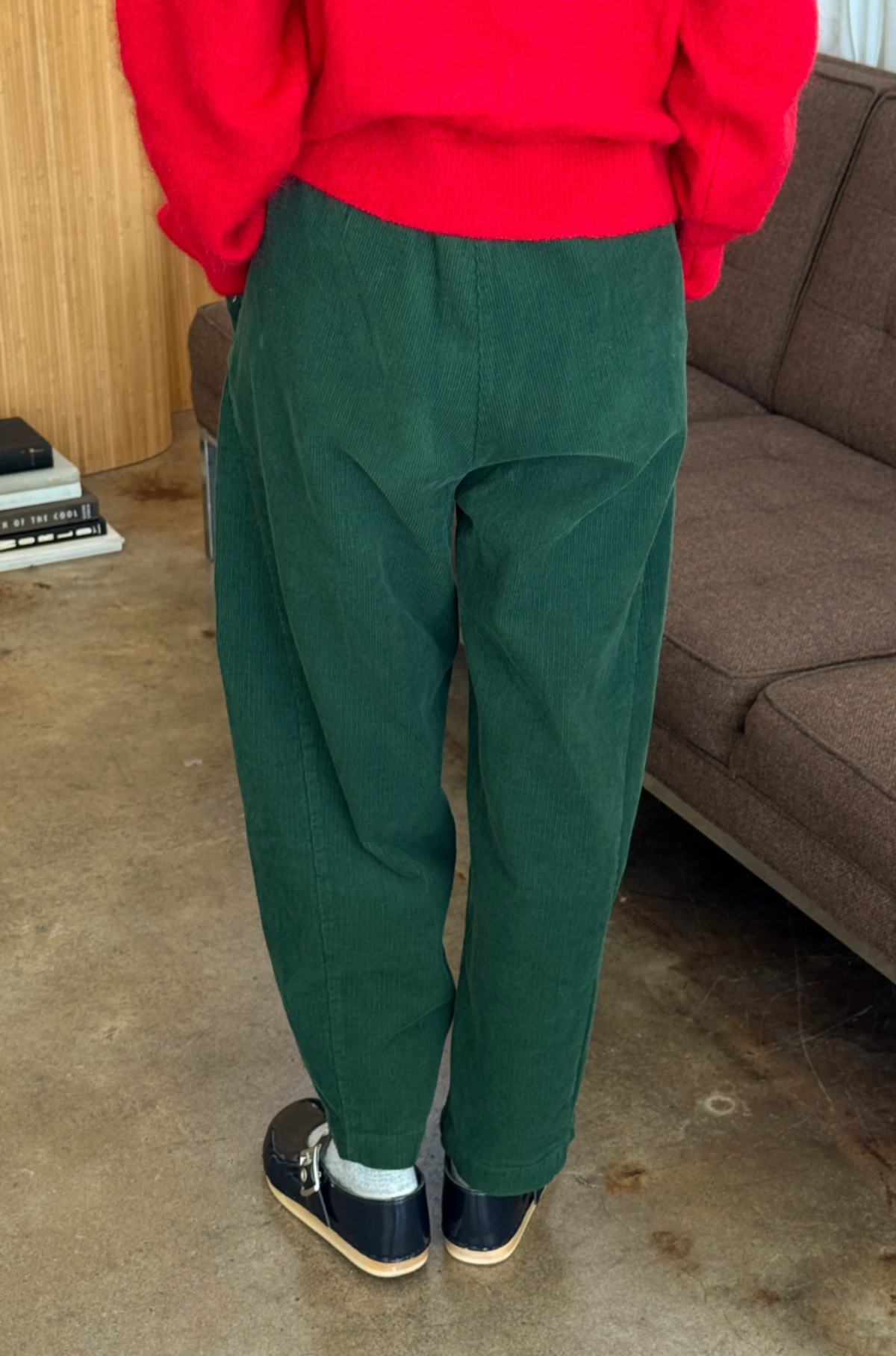 Le Bon Shoppe Corduroy Arc Pants - Foret - Image 8 of 9