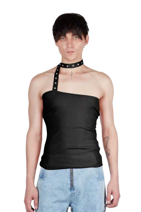 FANG NYC Essential Ruched Scarf Top - Black FANG NYC Essential Ruched Scarf Top - Black