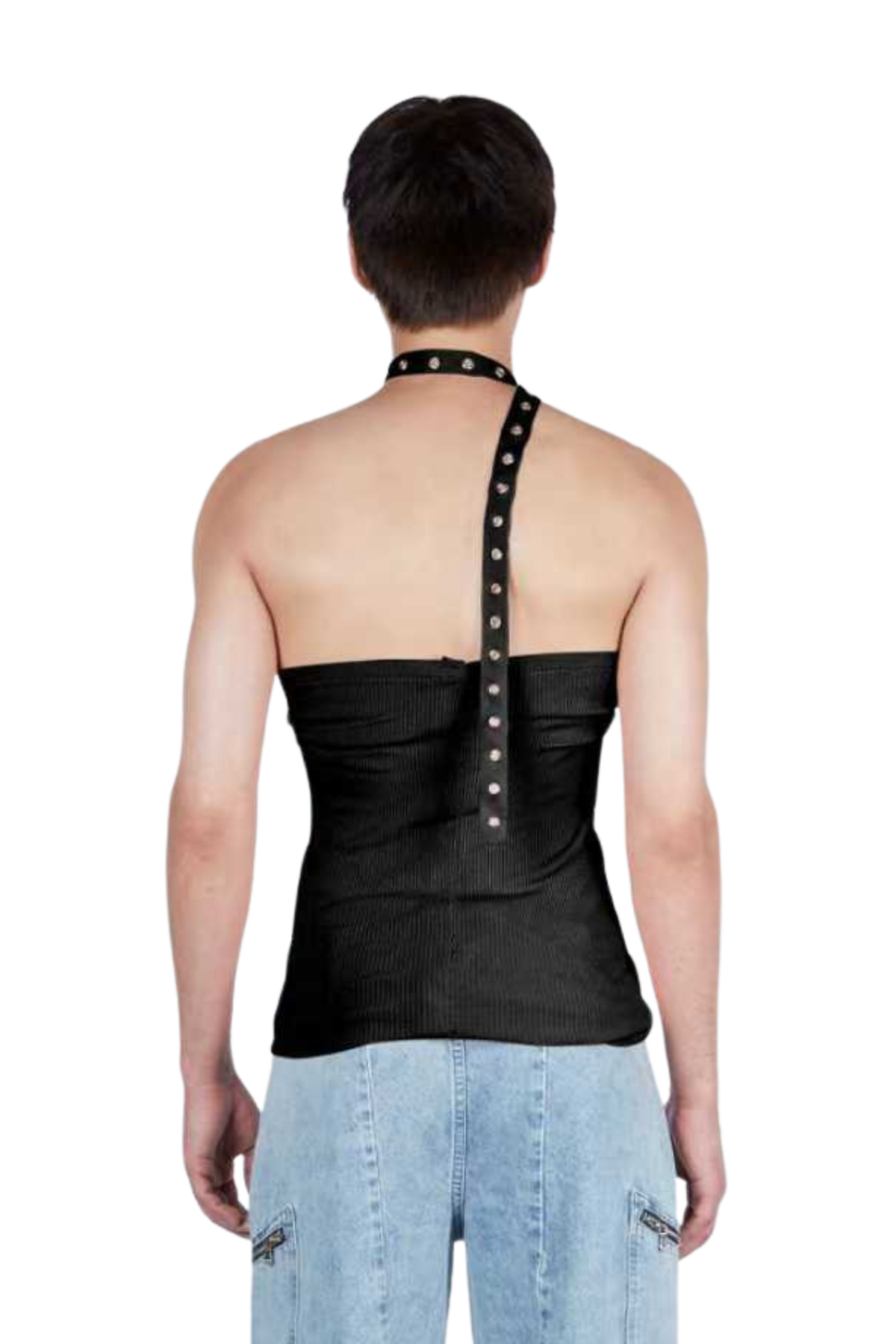 FANG NYC Essential Ruched Scarf Top - Black - Image 2 of 5