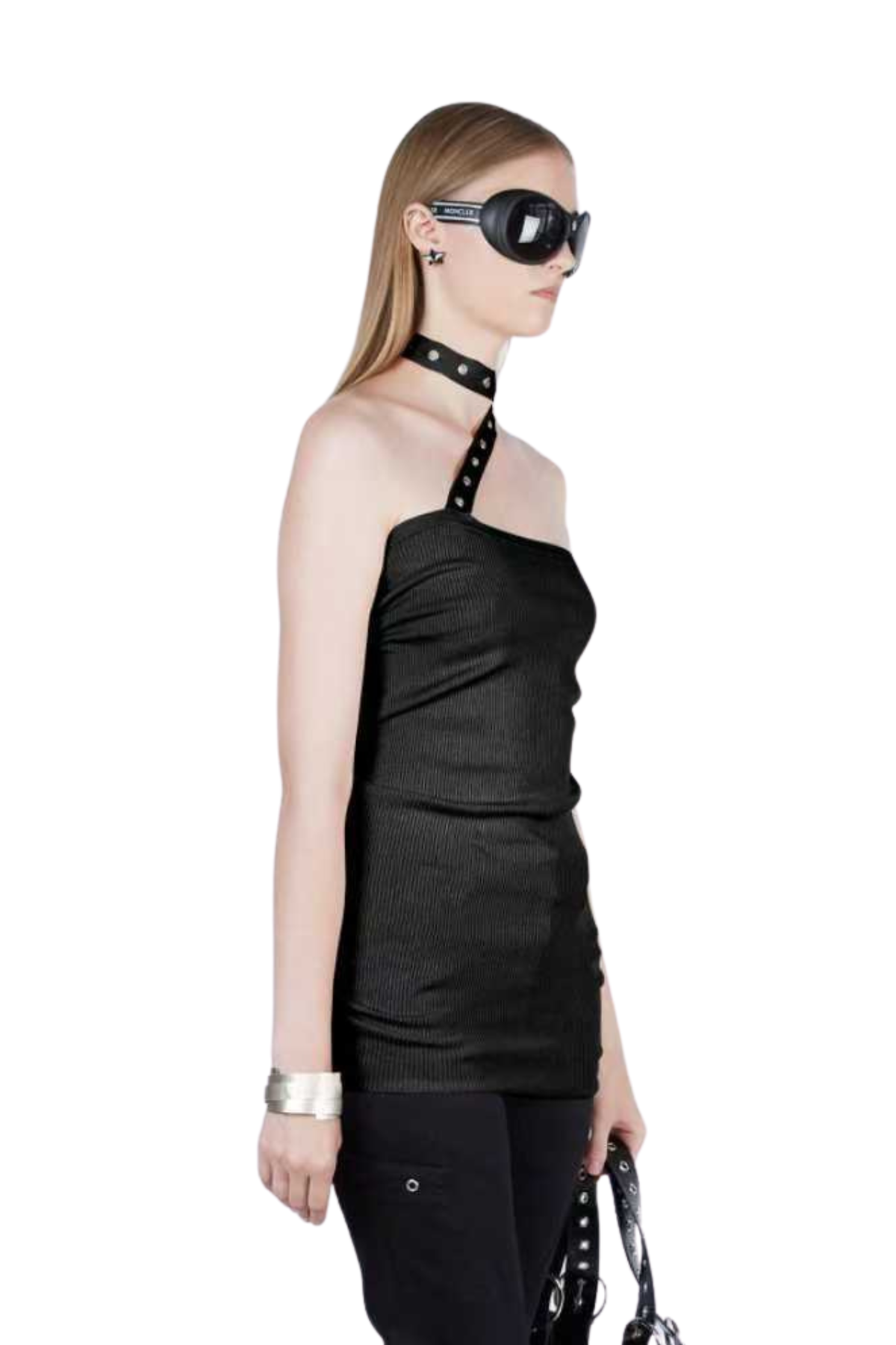 FANG NYC Essential Ruched Scarf Top - Black - Image 4 of 5