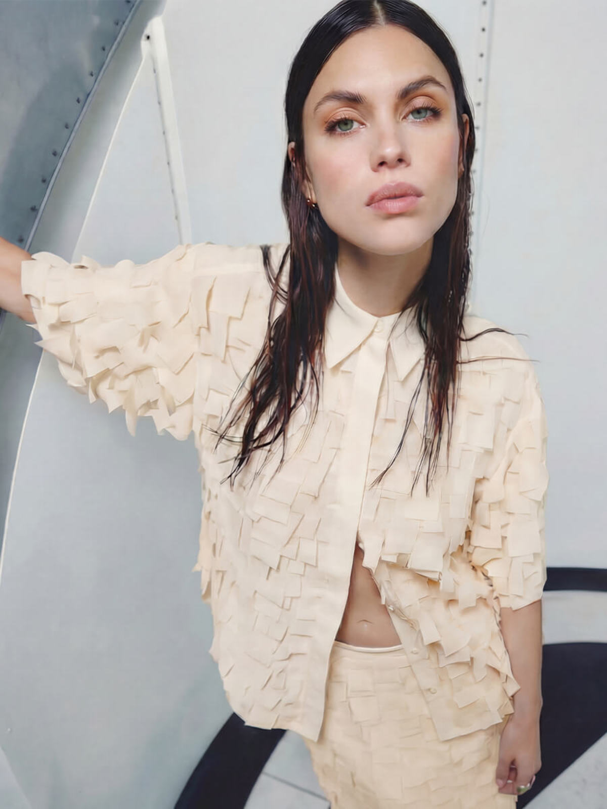 Day Birger et Mikkelsen Figo Chiffon Fringe Top - Image 2 of 7