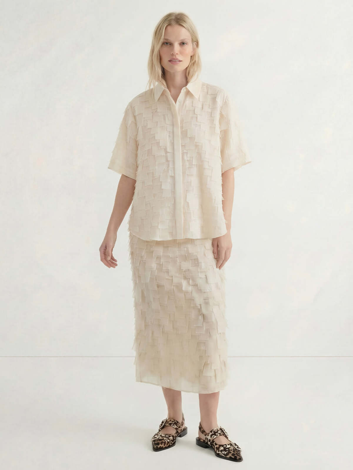 Day Birger et Mikkelsen Figo Chiffon Fringe Top - Image 4 of 7