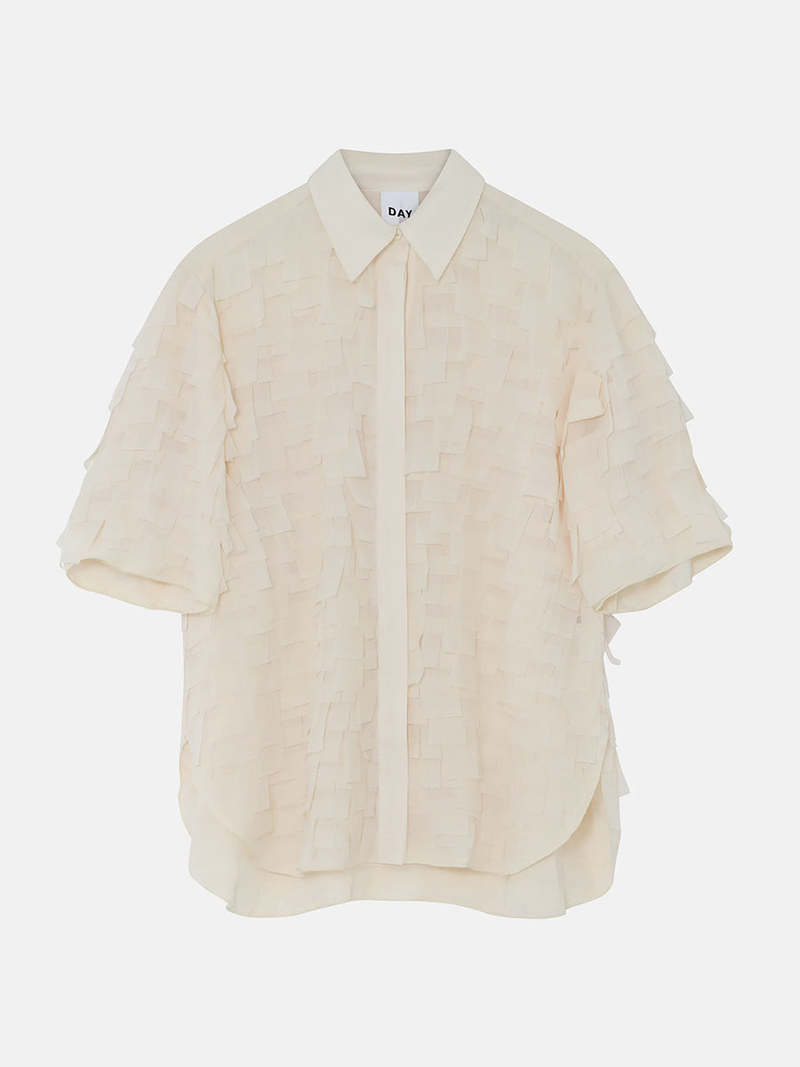 Day Birger et Mikkelsen Figo Chiffon Fringe Top