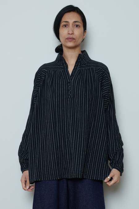 ICHI ANTIQUITES Rib Turtleneck Pullover - Blue | Garmentory