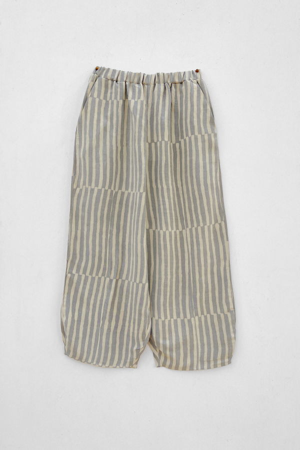 PO-EM The Palace Pant in Silk Pompeii Stripe Pants