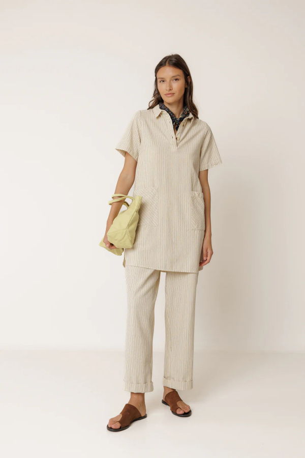 Indi & Cold Polo-Collar Dress