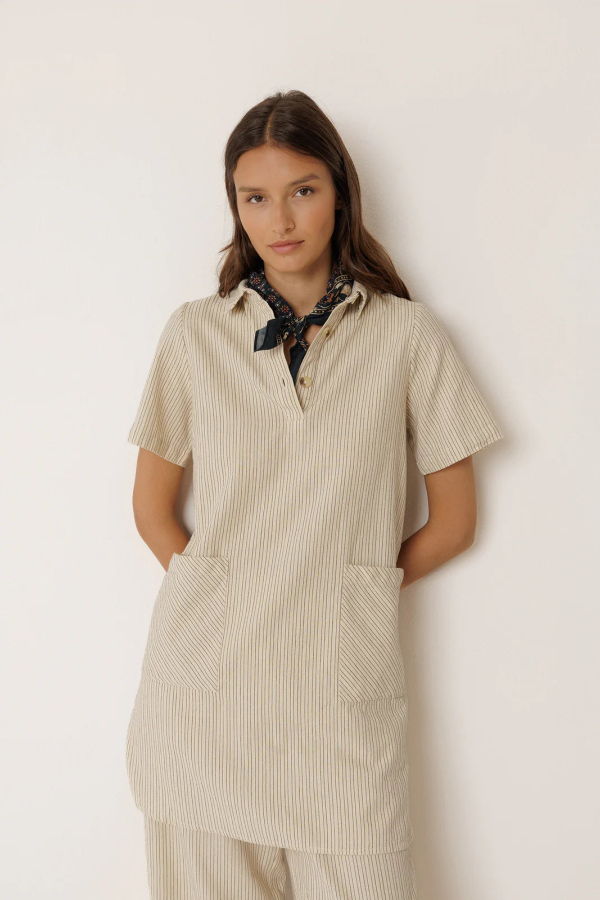 Indi & Cold Polo-Collar Dress