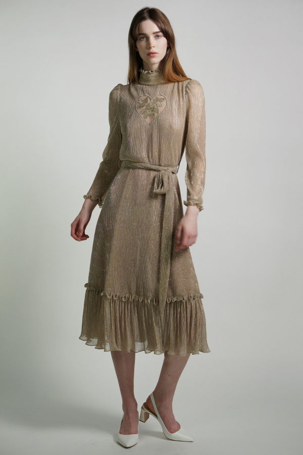 Kristinit Luminous Gold Sirsna Dress