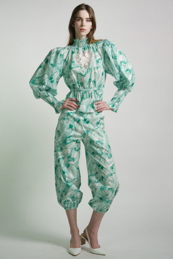 Kristinit Scroll Print Sirsna Top