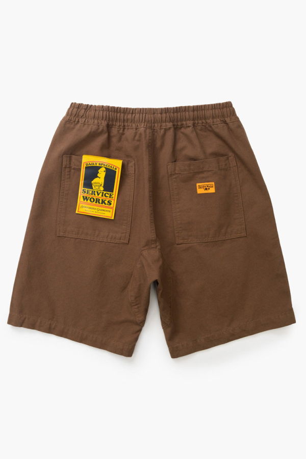 Service Works Canvas Chef Shorts in Bark