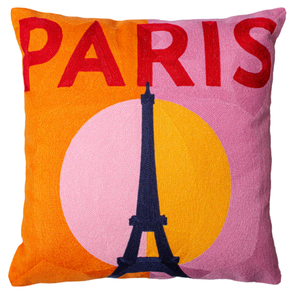 The Pillow Drop Paris Needlepoint Cushion The Pillow Drop Paris Needlepoint Cushion