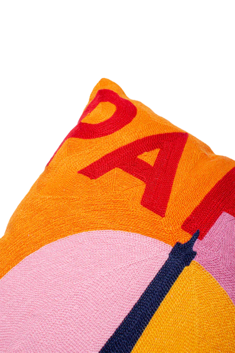 The Pillow Drop Paris Needlepoint Cushion