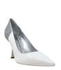 Madison Maison Alena High Heel Pump - White/Silver - Thumbnail 2