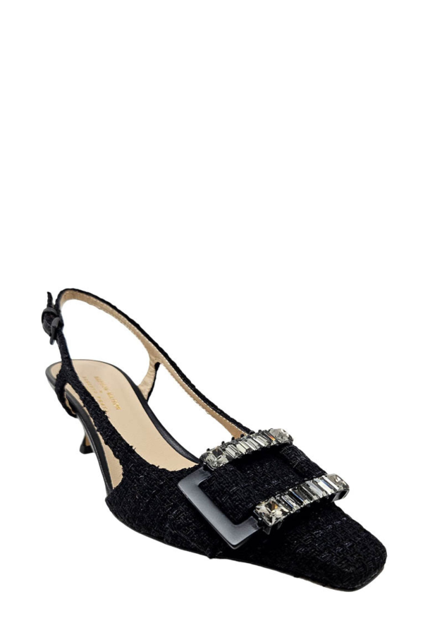 Madison Maison Atena Heel Slingback - Black