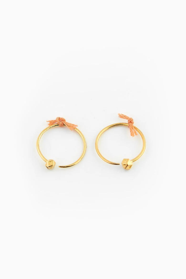 Ombre Claire Grandes Créoles Vermeil Earrings