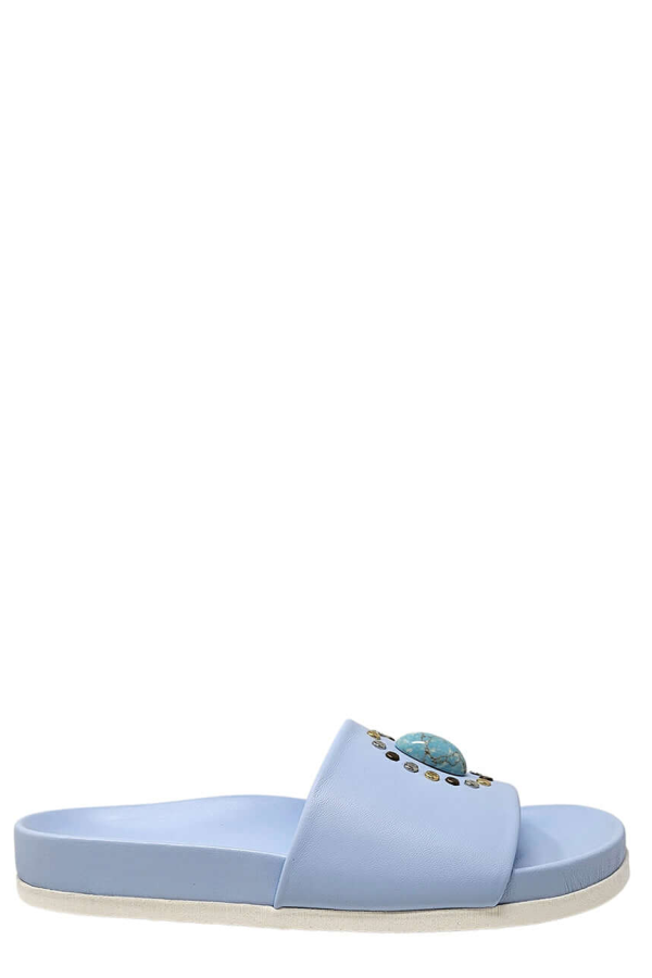 Madison Maison Athena Open Toe Sandal - Sky Blue