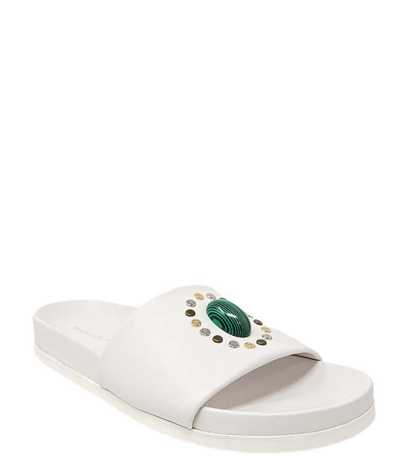 Madison Maison Athena Open Toe Sandal - White