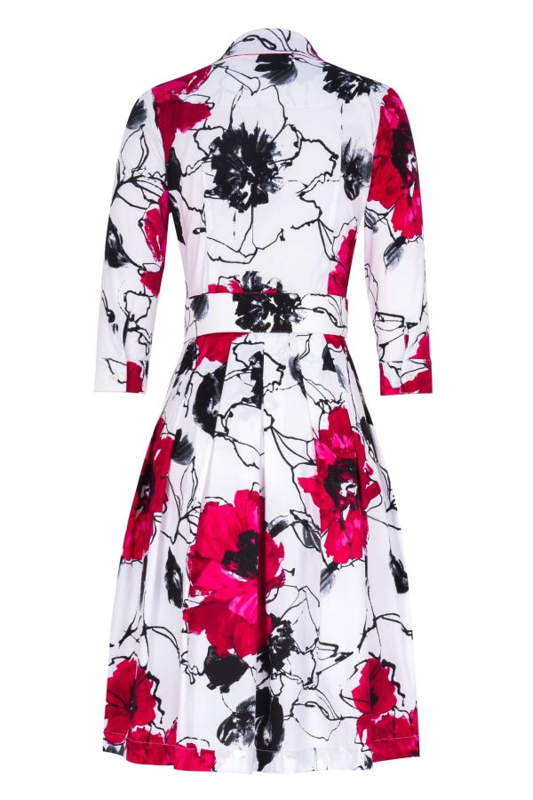 Samantha Sung Audrey Dress #3 Fiori D Este Big - White Pink