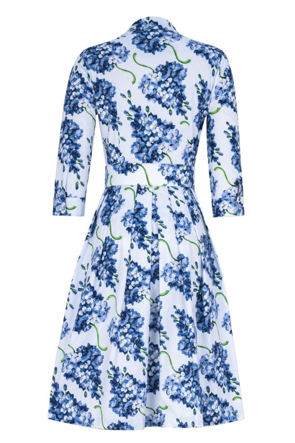 Samantha Sung Audrey Dress #1 Lilac Bunch Big - Soft Indigo