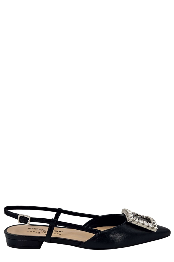 Madison Maison Lavanda Slingback Flat - Black