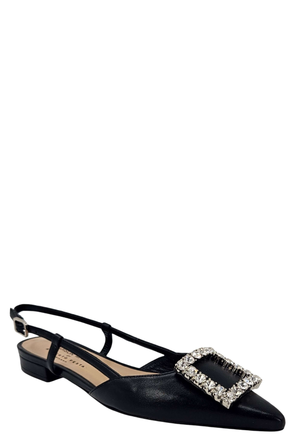 Madison Maison Lavanda Slingback Flat - Black