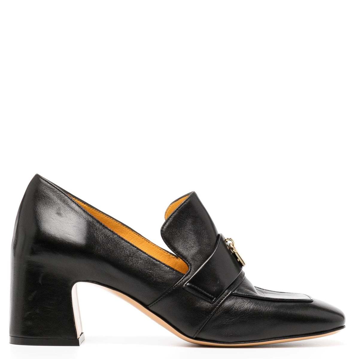 Madison Maison Lock Heel Loafer - Black - Image 1 of 4