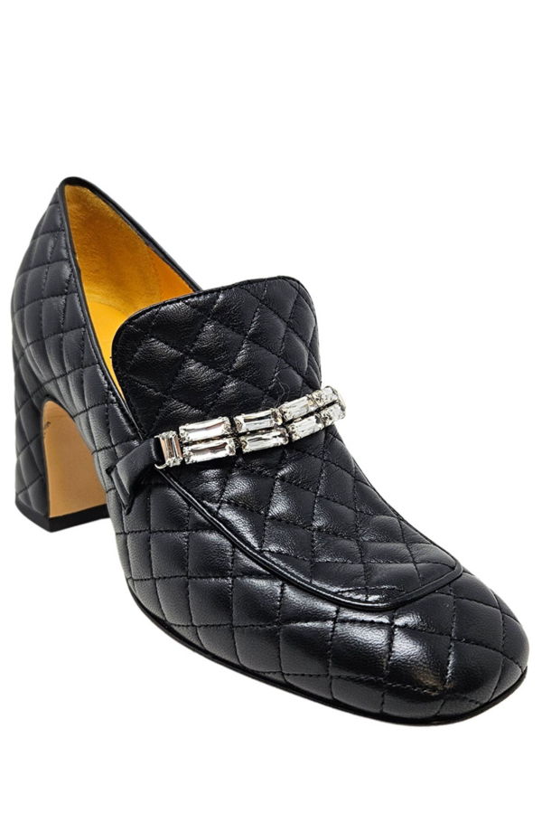 Madison Maison™ Black Leather Quilted Loafer