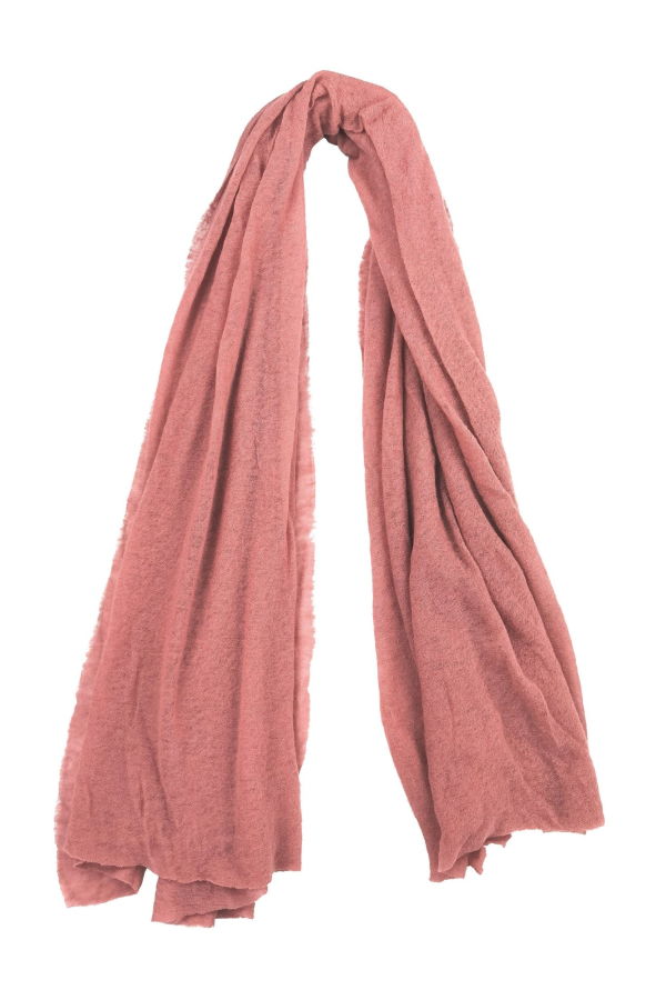 Botto Giuseppe Small Cashmere Plain Scarf - Blush Pink