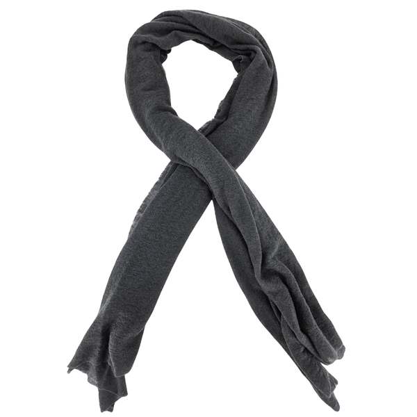 Botto Giuseppe Large Cashmere Plain Stole - Steel Grey Botto Giuseppe Large Cashmere Plain Stole - Steel Grey
