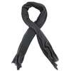 Botto Giuseppe Large Cashmere Plain Stole - Steel Grey - Thumbnail 1