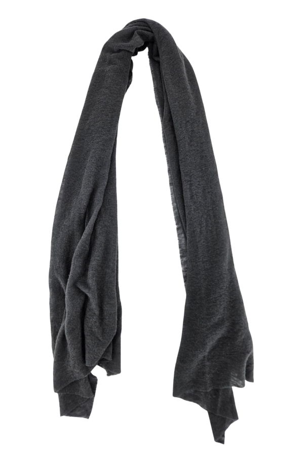 Botto Giuseppe Large Cashmere Plain Stole - Steel Grey