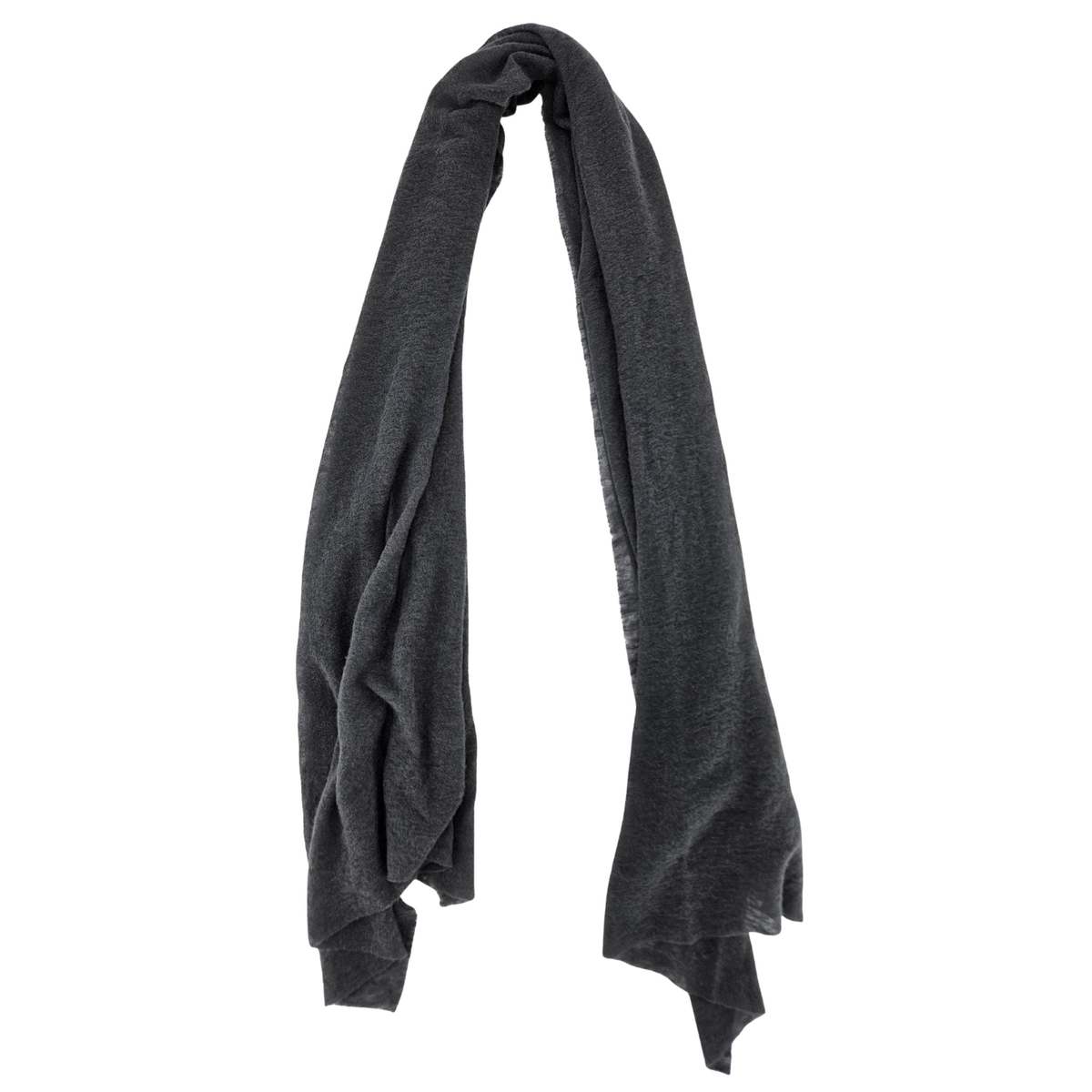 Botto Giuseppe Large Cashmere Plain Stole - Steel Grey - Image 2 of 3