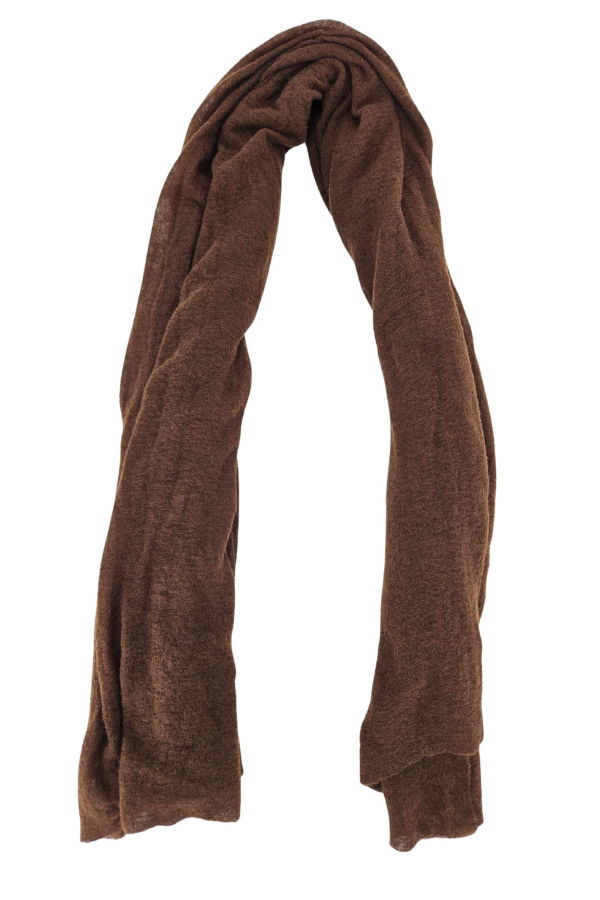 Botto Giuseppe Large Cashmere Plain Stole - Brown