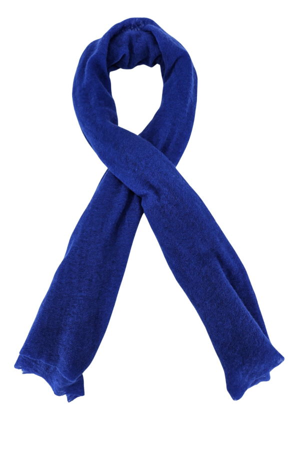 Botto Giuseppe Large Cashmere Plain Stole - Cobalt Blue