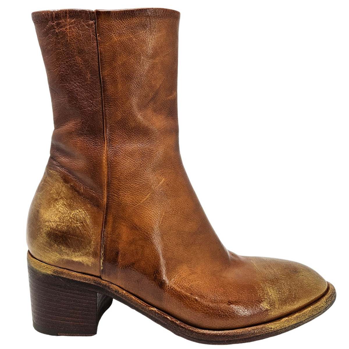 Madison Maison Hand Rubbed Ankle Boot - Cognac - Image 1 of 4